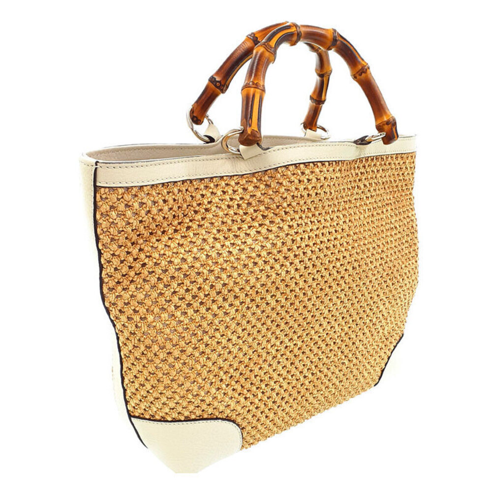 GUCCI Bamboo Tote Bag Handbag - Picture 2 of 9
